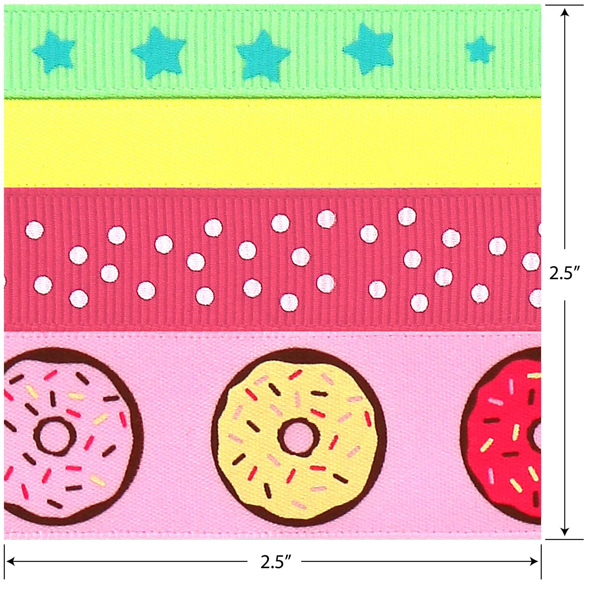 Gwen Studios Donuts Printed Ribbon Pack